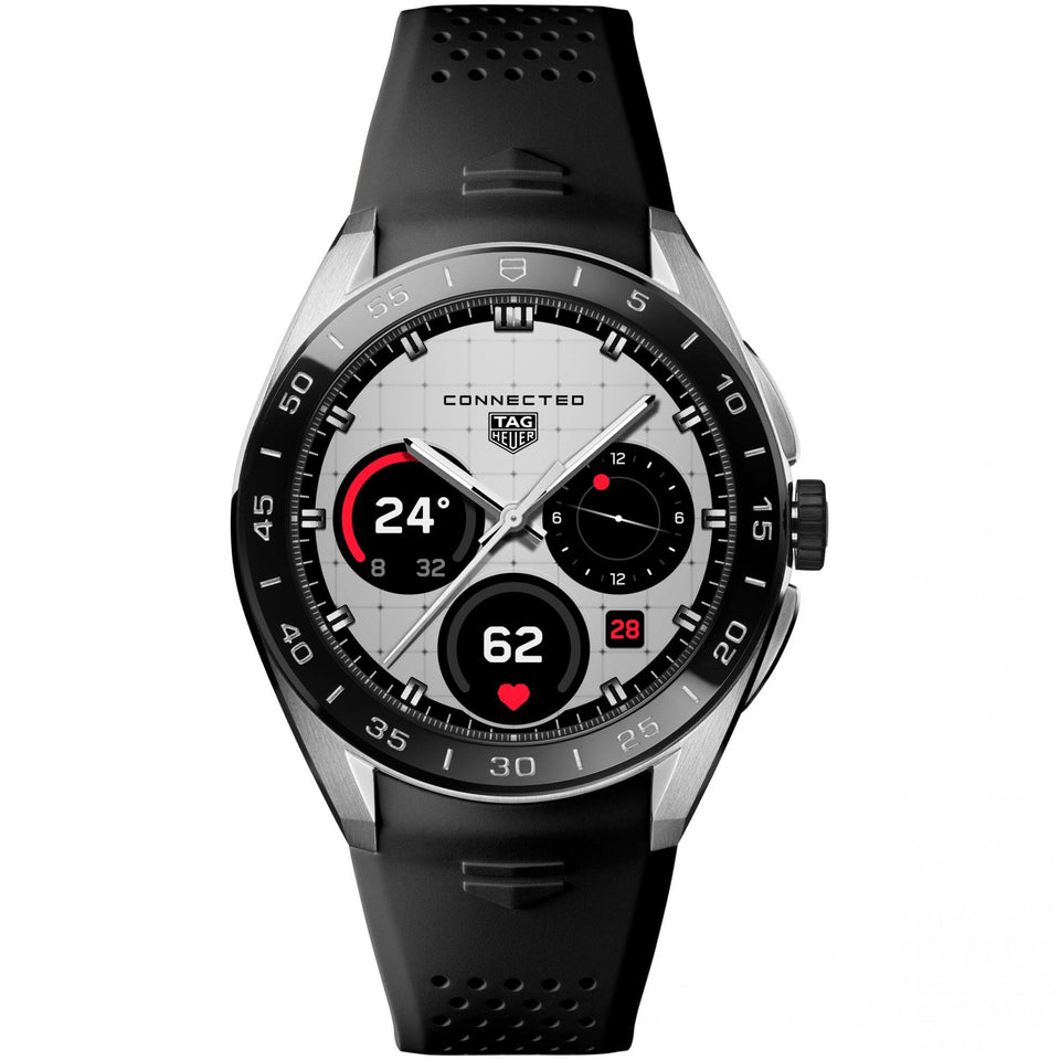TAG Heuer CONNECTED CALIBRE E5 45mm Black Strap Watch
