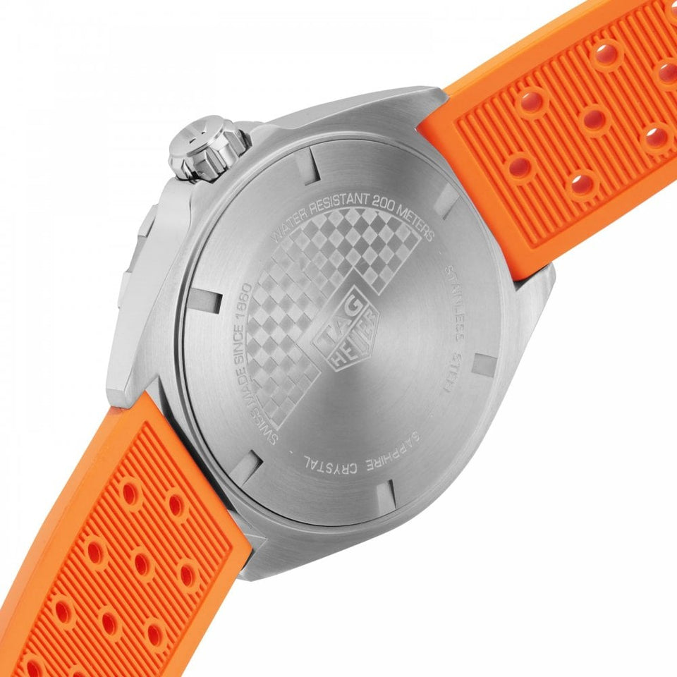 TAG Heuer Formula 1 Men's 43mm Orange Strap Quartz Watch