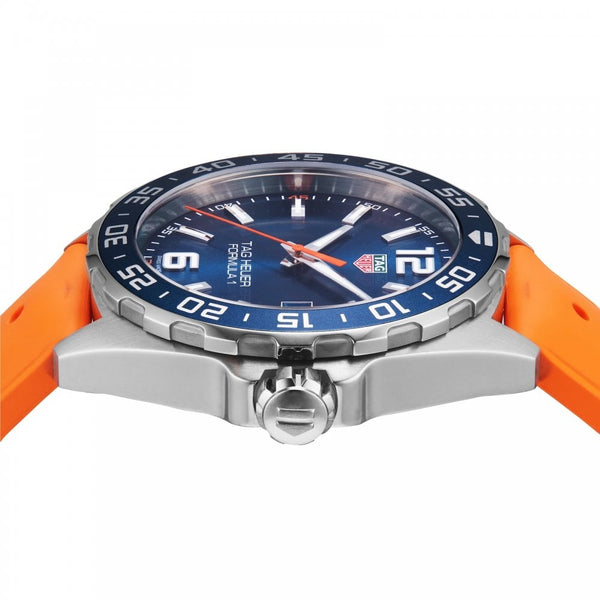 TAG Heuer Formula 1 Men's 43mm Orange Strap Quartz Watch