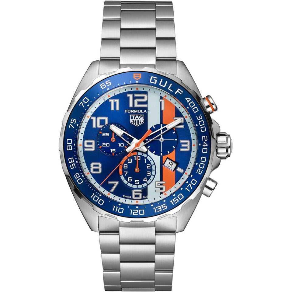 TAG Heuer FORMULA 1 X GULF  Quartz Chronograph 43mm Watch