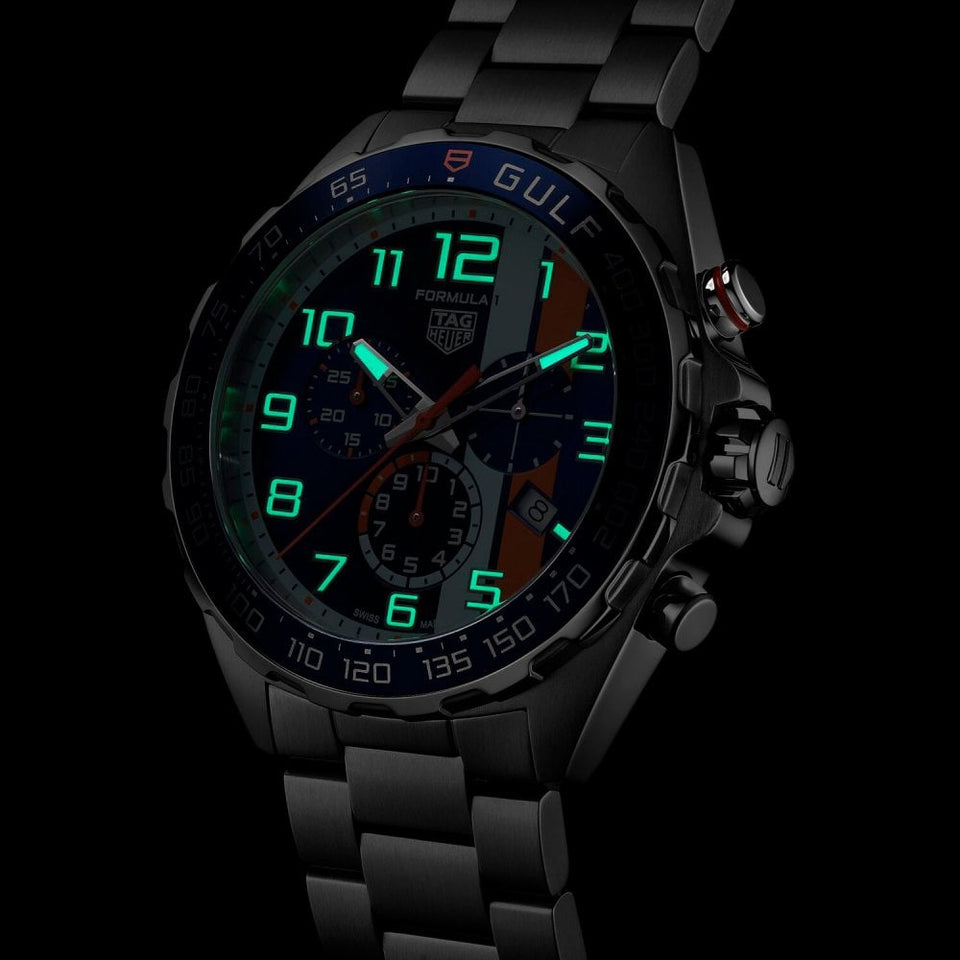 TAG Heuer FORMULA 1 X GULF  Quartz Chronograph 43mm Watch