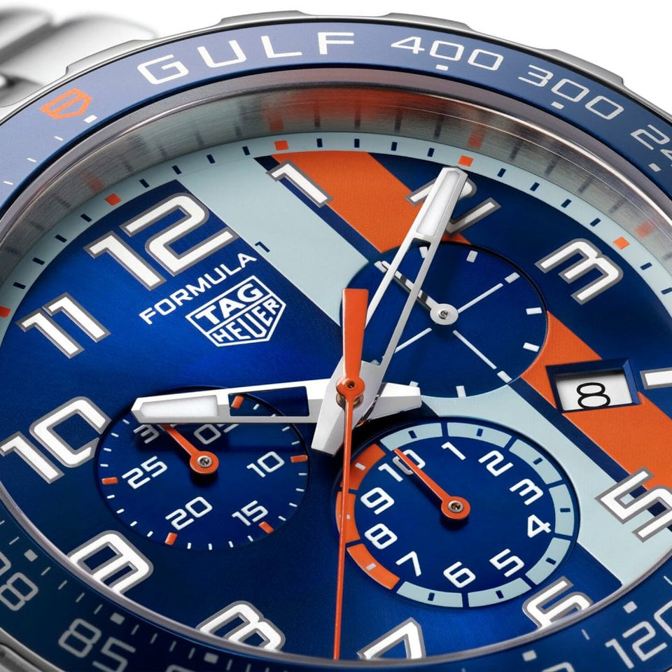 TAG Heuer FORMULA 1 X GULF  Quartz Chronograph 43mm Watch