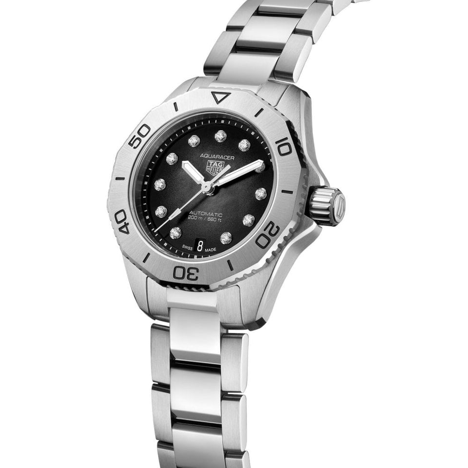 TAG Heuer Ladies Aquaracer Professional 200 Black MoP Auto Watch