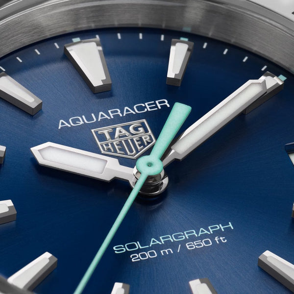 TAG Heuer Ladies Aquaracer Professional 200 Solargraph 34mm Blue Dial Watch
