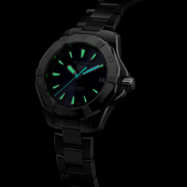 TAG Heuer Ladies Aquaracer Professional 200 Solargraph 34mm Blue Dial Watch