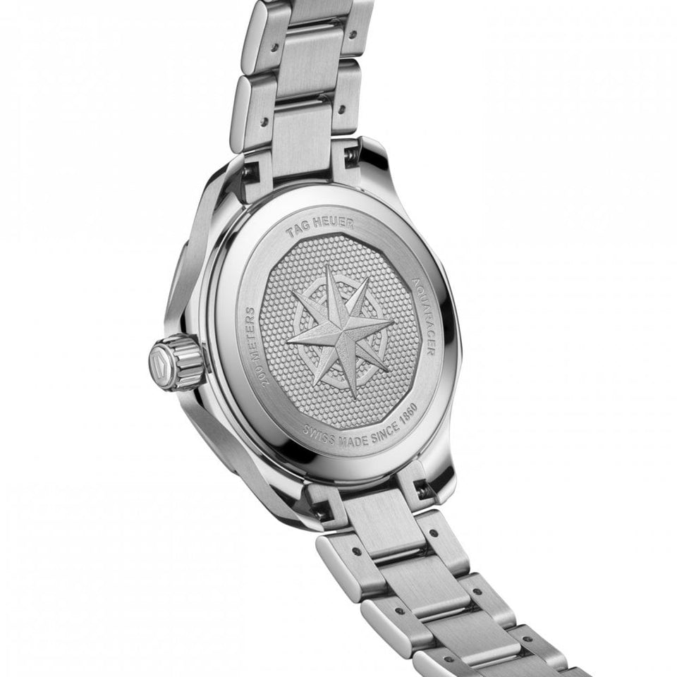 TAG Heuer Ladies Aquaracer Professional 200 Solargraph 34mm White Dial Watch