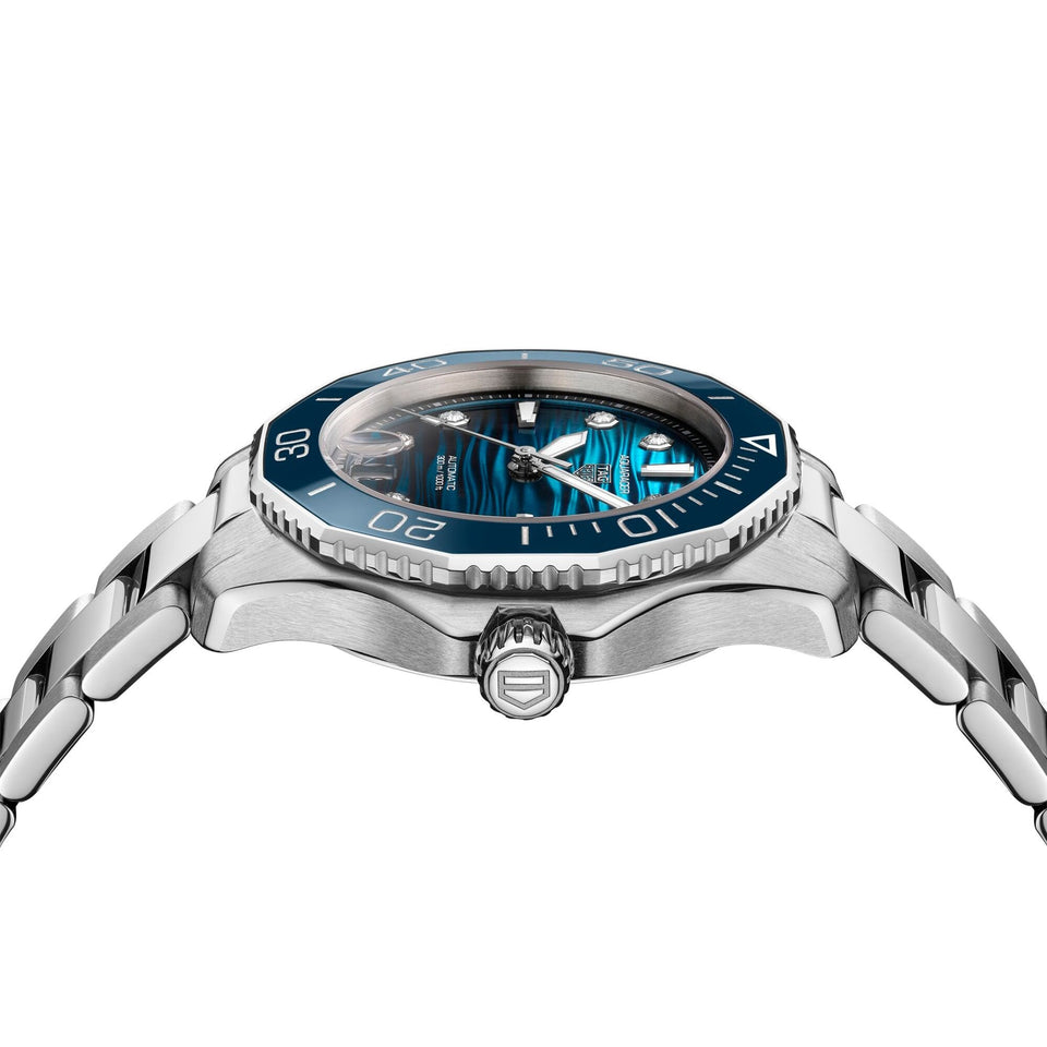 TAG Heuer Ladies AQUARACER Professional 300 Date Diamond Set Watch
