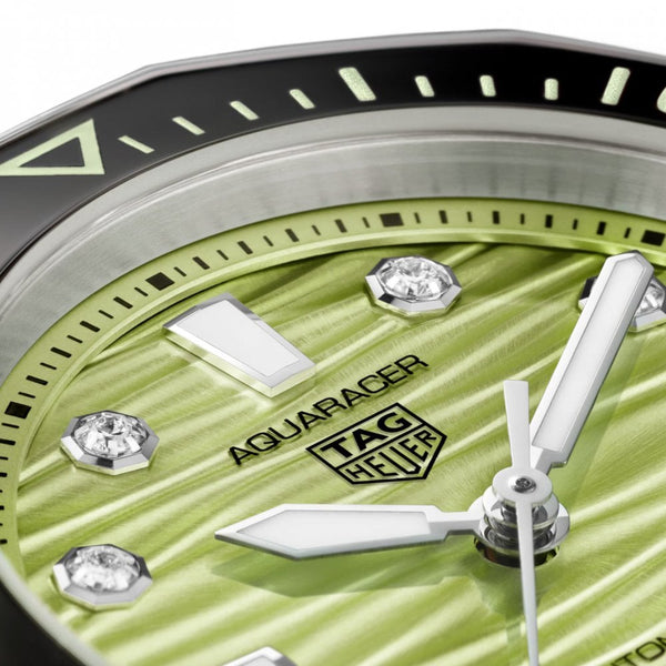 TAG Heuer Ladies Aquaracer Professional 300 Date Green Dial Watch