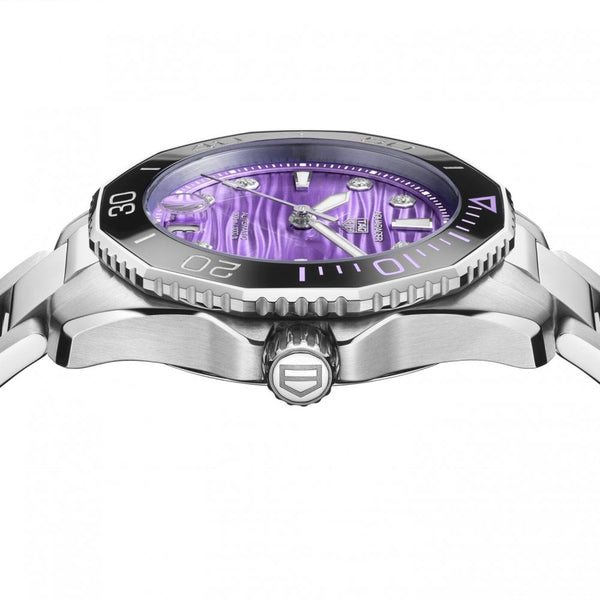 TAG Heuer Ladies Aquaracer Professional 300 Date Purple Dial Watch