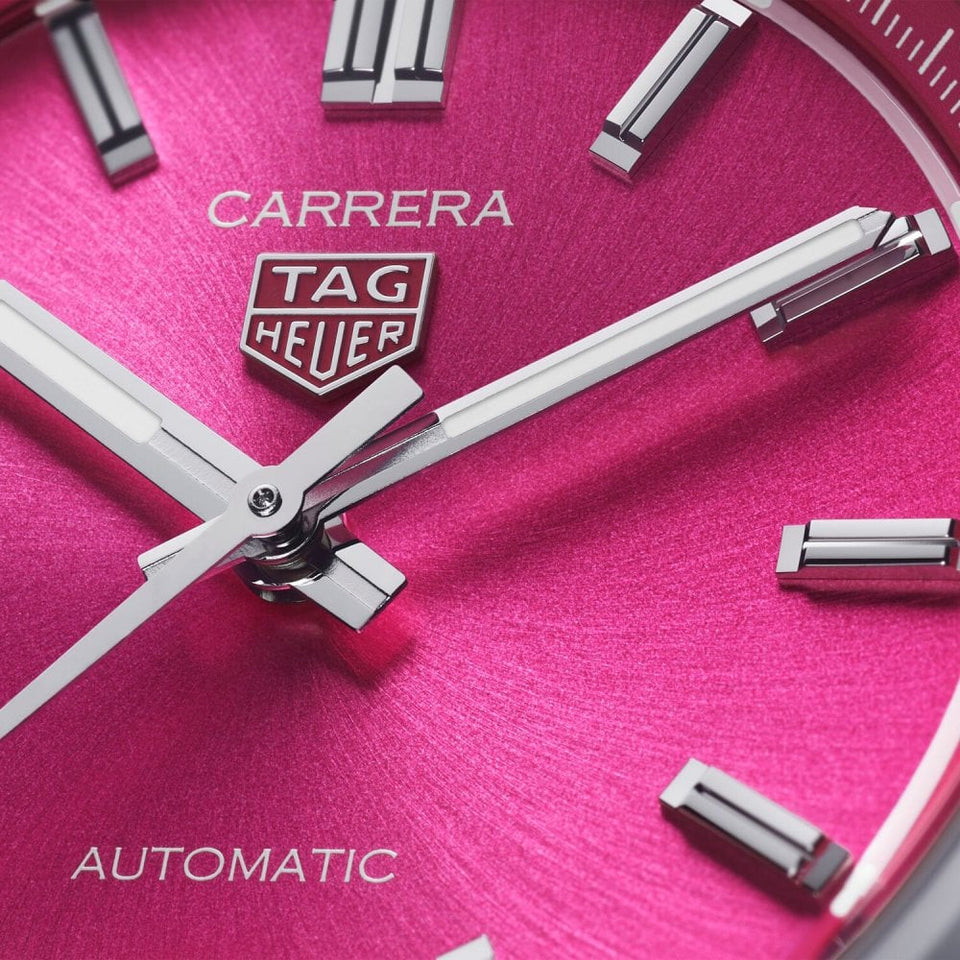 TAG Heuer Carrera 36mm Hot Pink Dial Automatic Watch