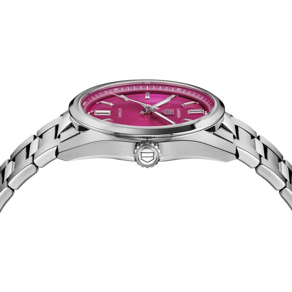 TAG Heuer Carrera 36mm Hot Pink Dial Automatic Watch