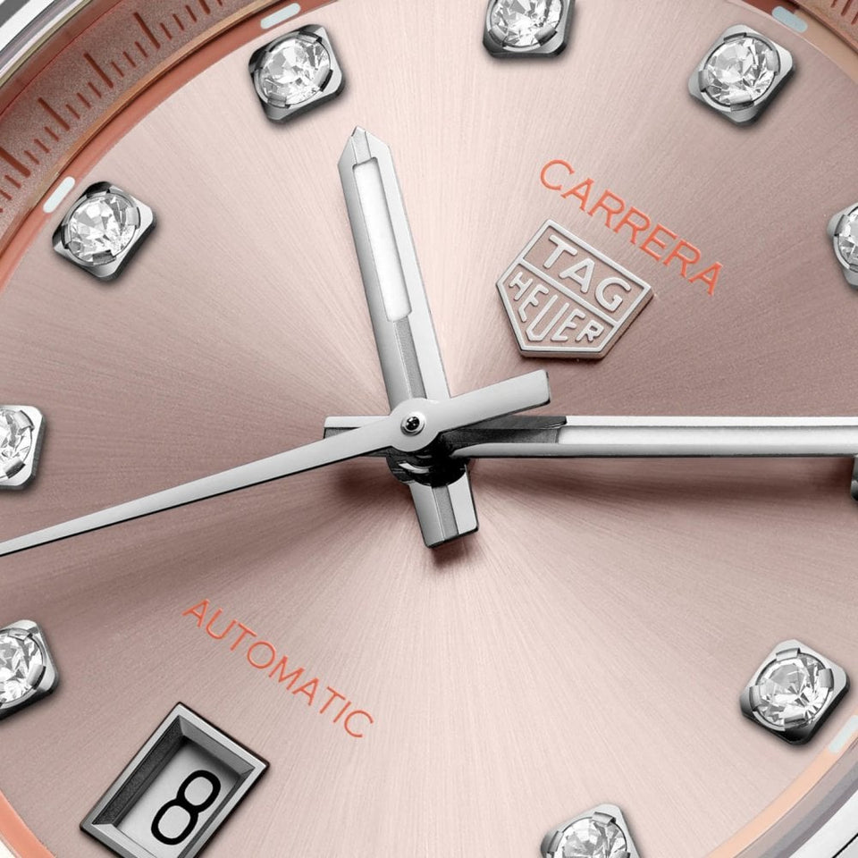 TAG Heuer Ladies Carrera Automatic 36mm Power Pink Dial Watch