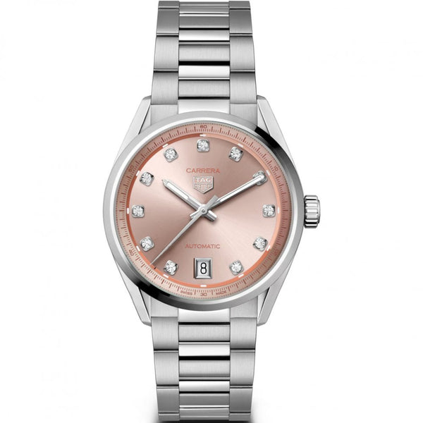 TAG Heuer Ladies Carrera Automatic 36mm Power Pink Dial Watch