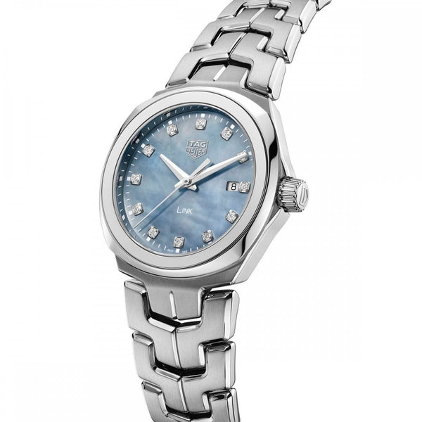 TAG Heuer Ladies Link Diamond Quartz Watch | Blue Mother of Pearl