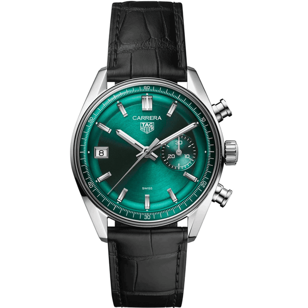 TAG Heuer Men's 39mm Carrera Green Chronograph Watch
