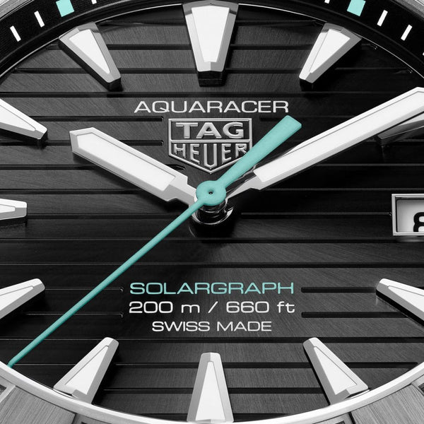TAG Heuer Men's Aquaracer Professional 200 40mm Titanium Solargraph Watch
