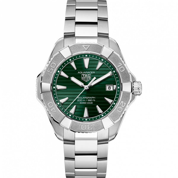 TAG Heuer Men's Aquaracer Professional 200 Solargraph Green Solar Quartz Watch