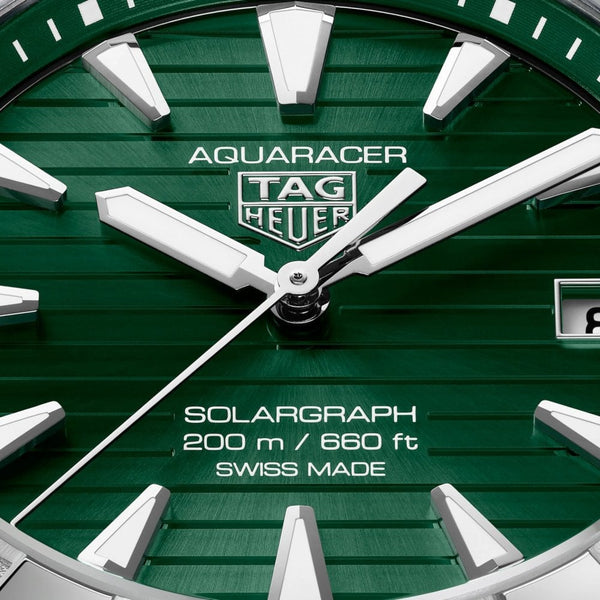 TAG Heuer Men's Aquaracer Professional 200 Solargraph Green Solar Quartz Watch