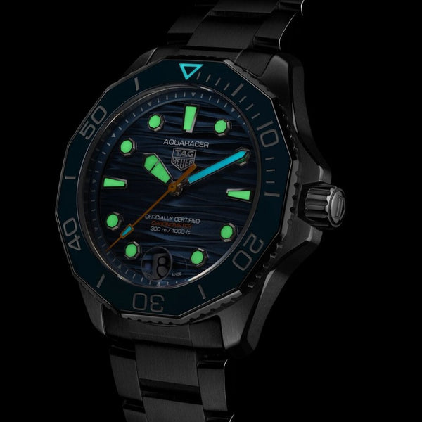 TAG Heuer Men's Aquaracer Professional 300 Blue Dial Divers Bracelet Watch