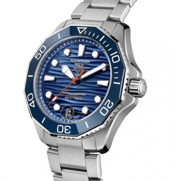 TAG Heuer Men's Aquaracer Professional 300 Blue Dial Divers Bracelet Watch