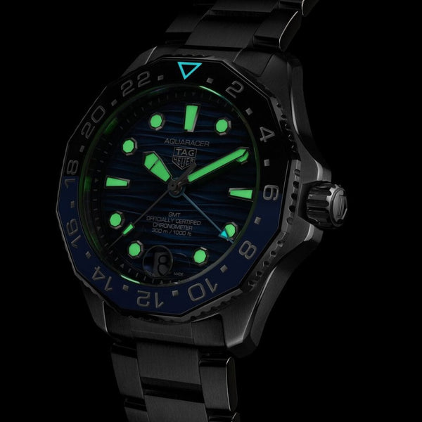 TAG Heuer Men's Aquaracer Professional 300 GMT Blue Watch
