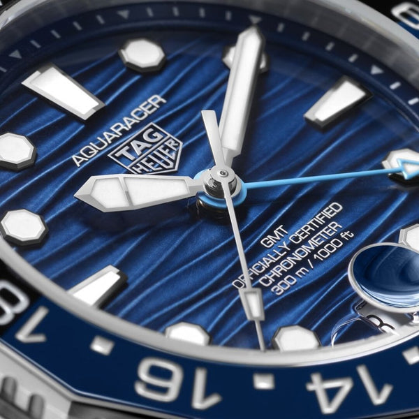 TAG Heuer Men's Aquaracer Professional 300 GMT Blue Watch