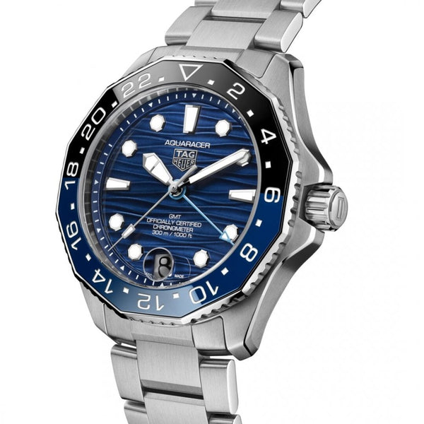 TAG Heuer Men's Aquaracer Professional 300 GMT Blue Watch