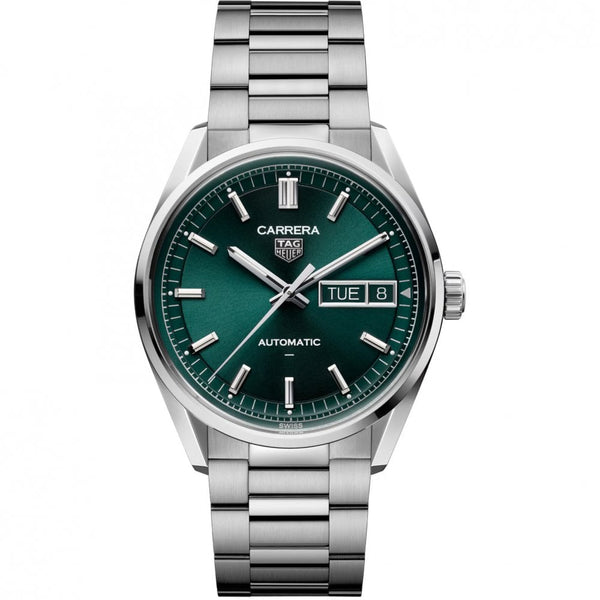 TAG Heuer Men's Carrera Day-Date Automatic 41mm Green Dial Watch