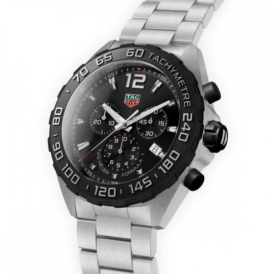 TAG Heuer Men's Formula 1 Quartz Chronograph Watch | Black | 43mm