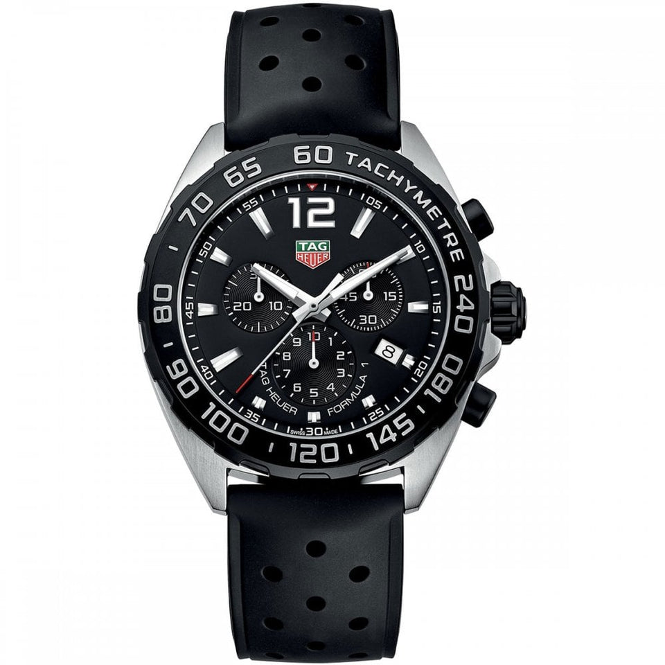 TAG Heuer Men's Formula 1 Quartz Chronograph Watch | Black | 43mm