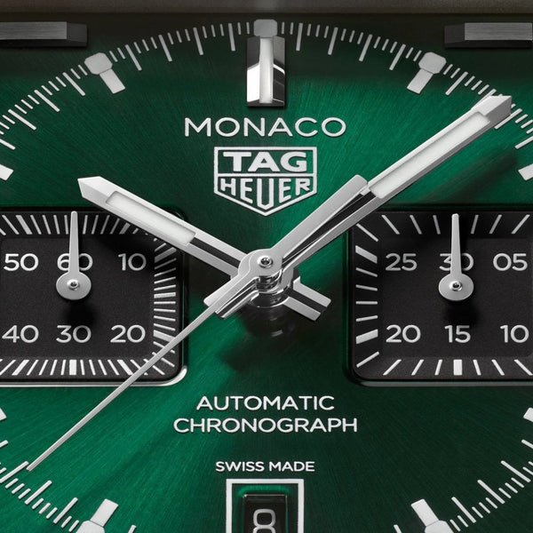 TAG Heuer Men's Monaco Chronograph 39mm Racing Green Watch