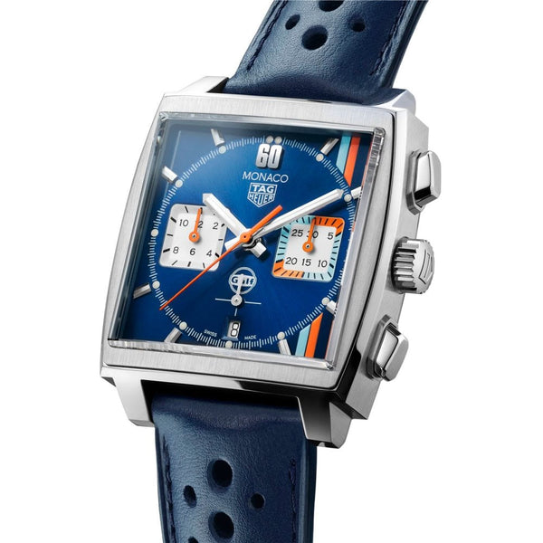 TAG Heuer Men's Monaco X Gulf Special Edition Chronograph Watch