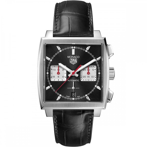 TAG Heuer Monaco Black Automatic Chronograph 39mm Men's Watch