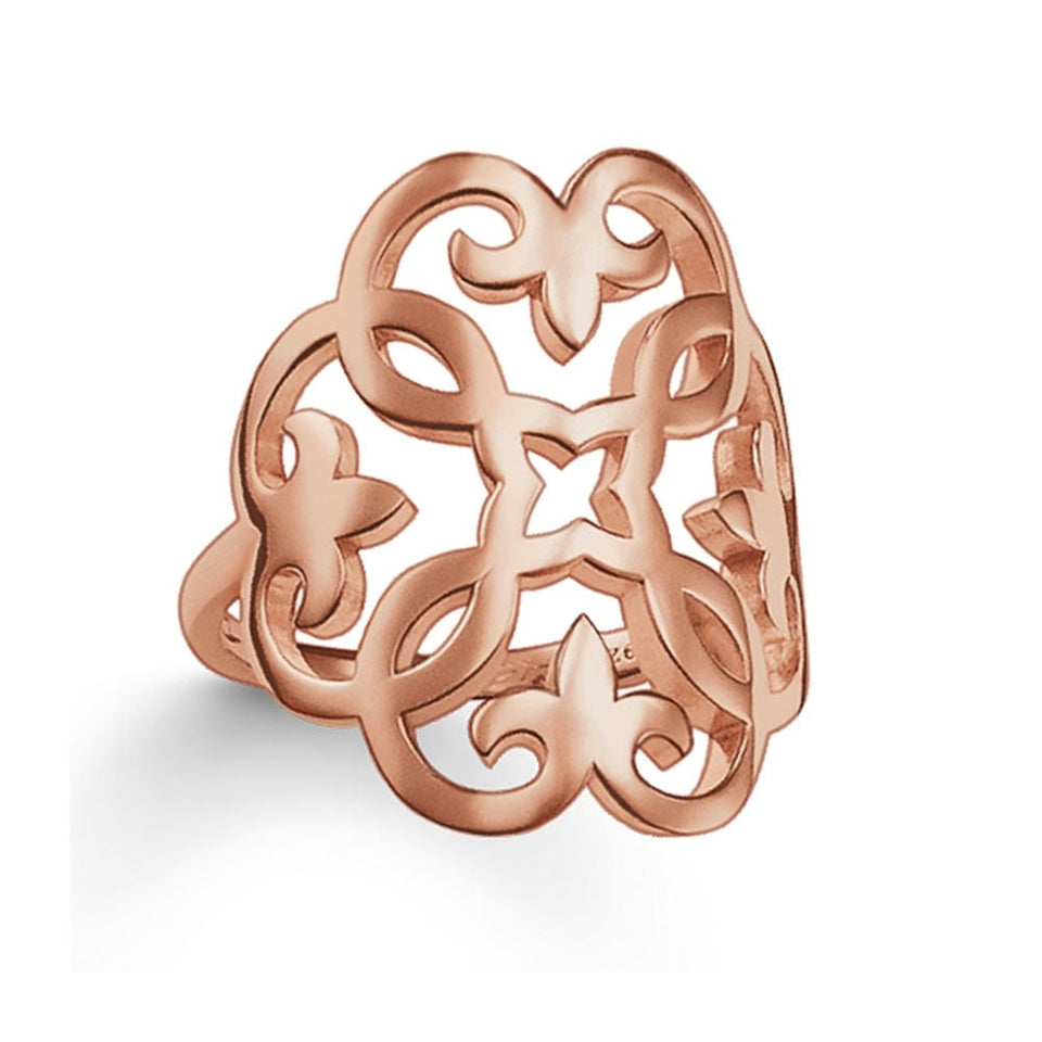Thomas Sabo Glam & Soul Rose Gold Plated Ornate Ring