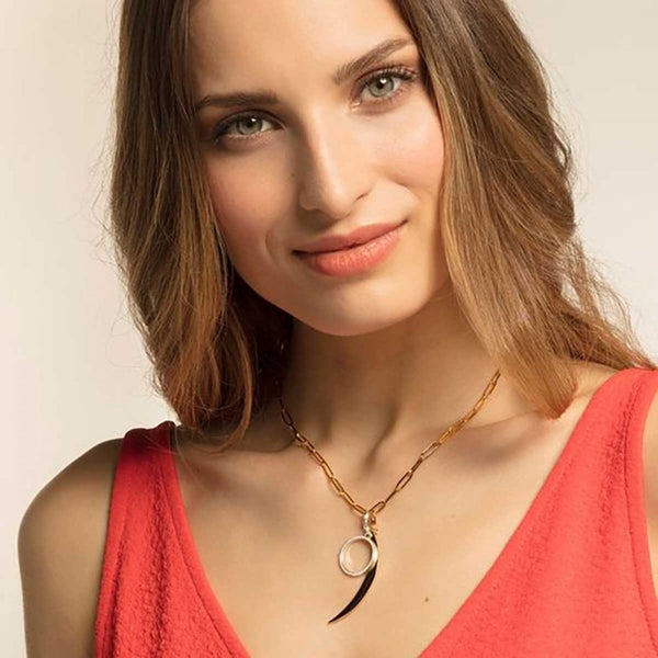 Thomas Sabo Gold Plated Crescent Charm