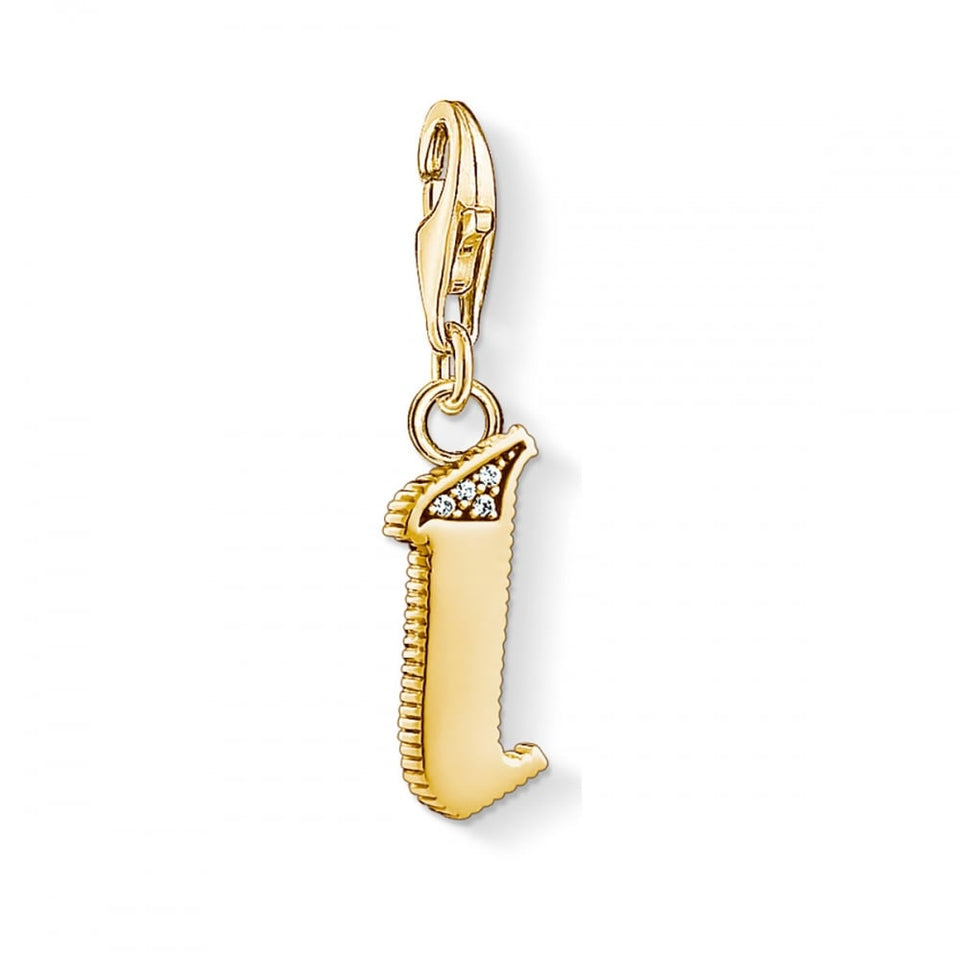 Thomas Sabo Gold Plated Initial 'I' Charm