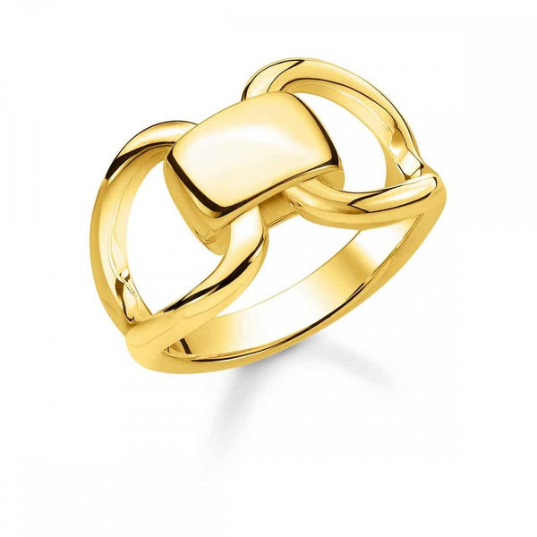Thomas Sabo Gold Plated Linked Heritage Ring