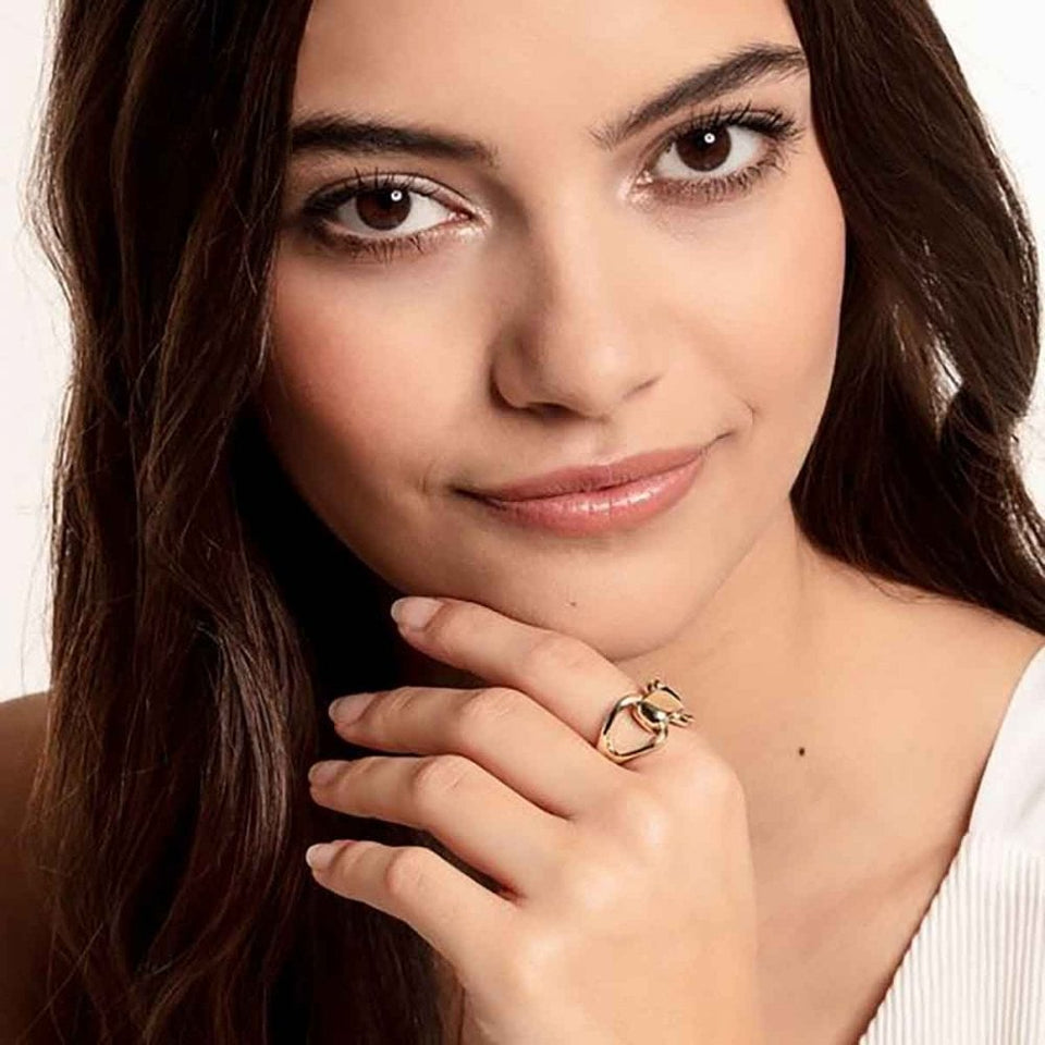 Thomas Sabo Gold Plated Linked Heritage Ring
