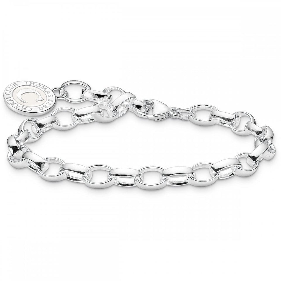 Thomas Sabo Chunky Silver Charm Bracelet with Coin