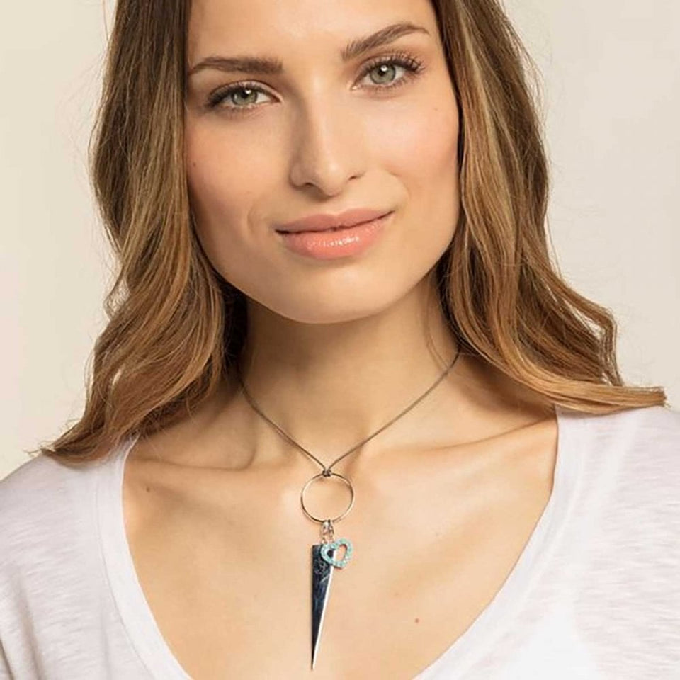 Thomas Sabo Long Silver Skinny Triangle Charm