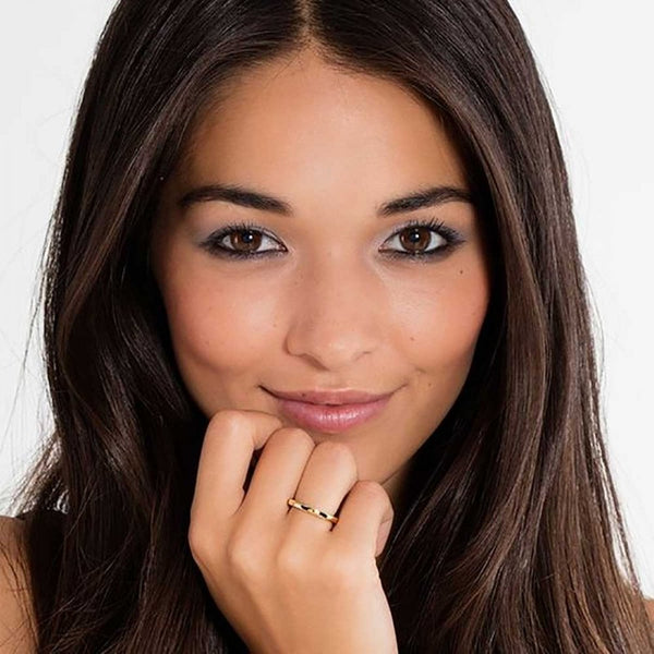 Thomas Sabo Plain Gold Plated Ring