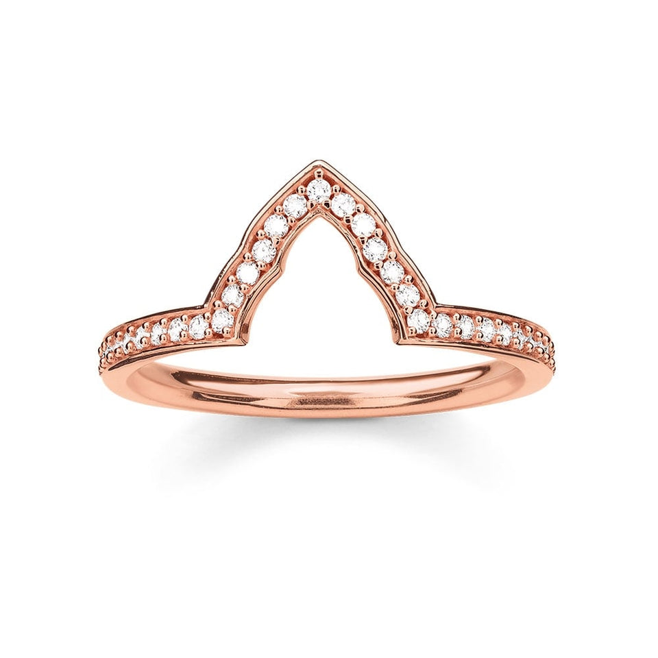 Thomas Sabo Rose Gold Plated Shaped Stacking Ring