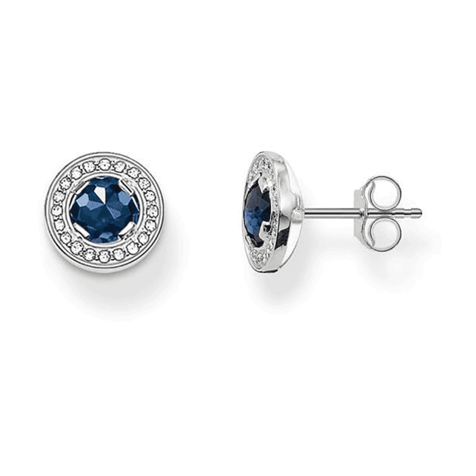 Thomas Sabo Silver and Blue Light Of Luna Earrings