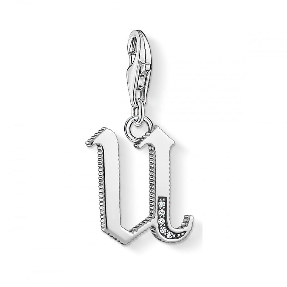 Thomas Sabo Silver Initial 'U' Charm