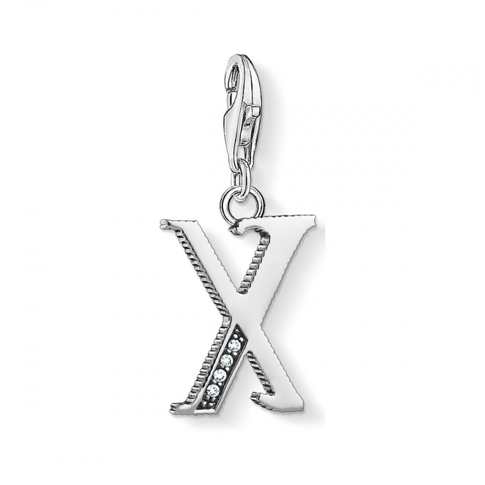 Thomas Sabo Silver Initial 'X' Charm