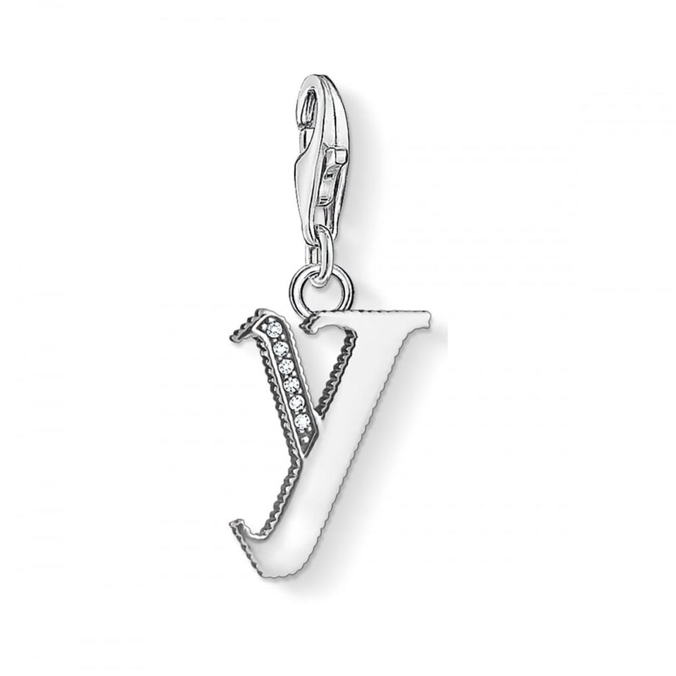 Thomas Sabo Silver Initial 'Y' Charm