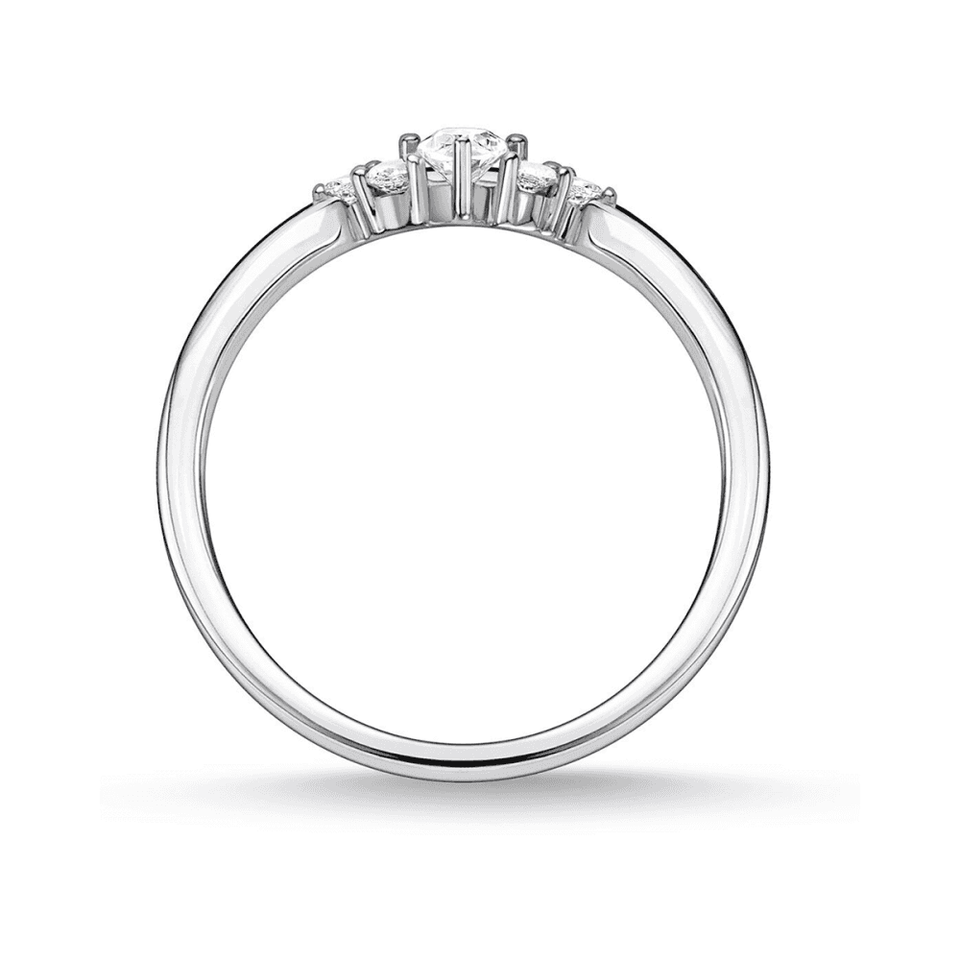 Thomas Sabo Silver Stone Set Vintage Ring