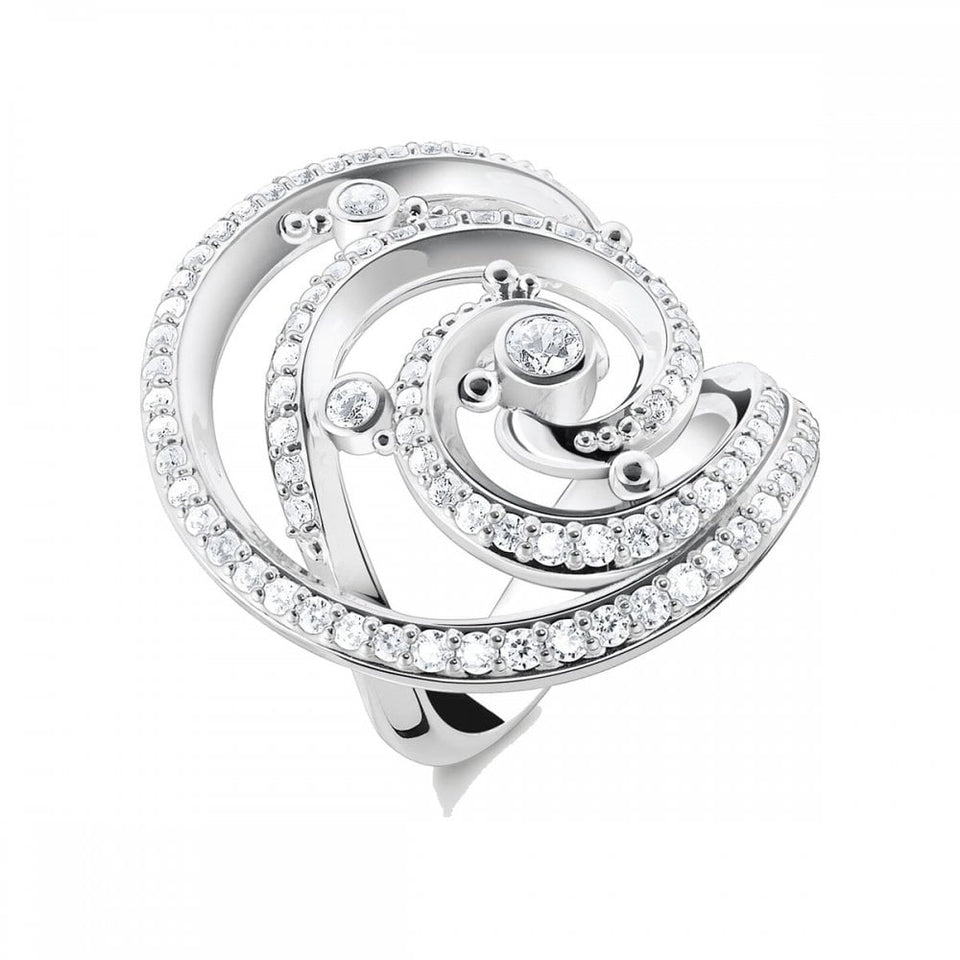 Thomas Sabo Sterling Silver Wave Ring