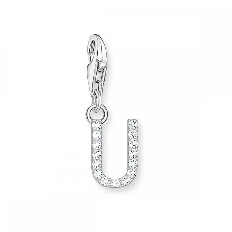 Thomas Sabo Stone Set Letter 'U' Charm