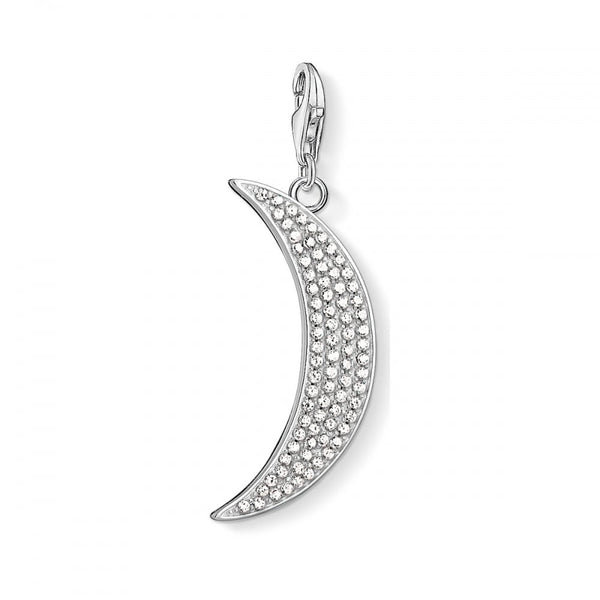 Thomas Sabo Stone Set Moon Charm